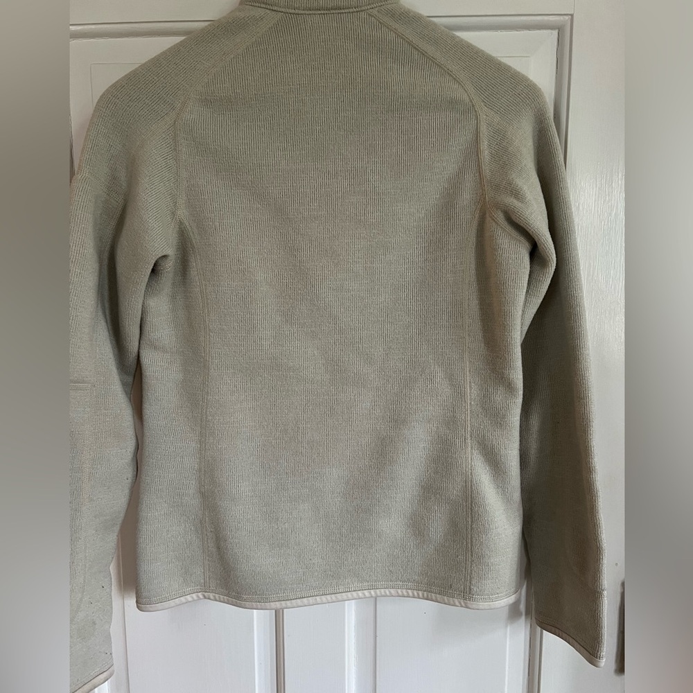 Patagonia Women’s better sweater size small knit zip fleece in light green/grey - Picture 4 of 9